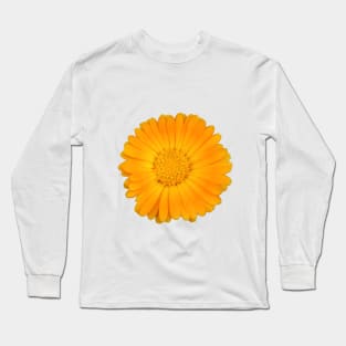 Orange Flower Long Sleeve T-Shirt